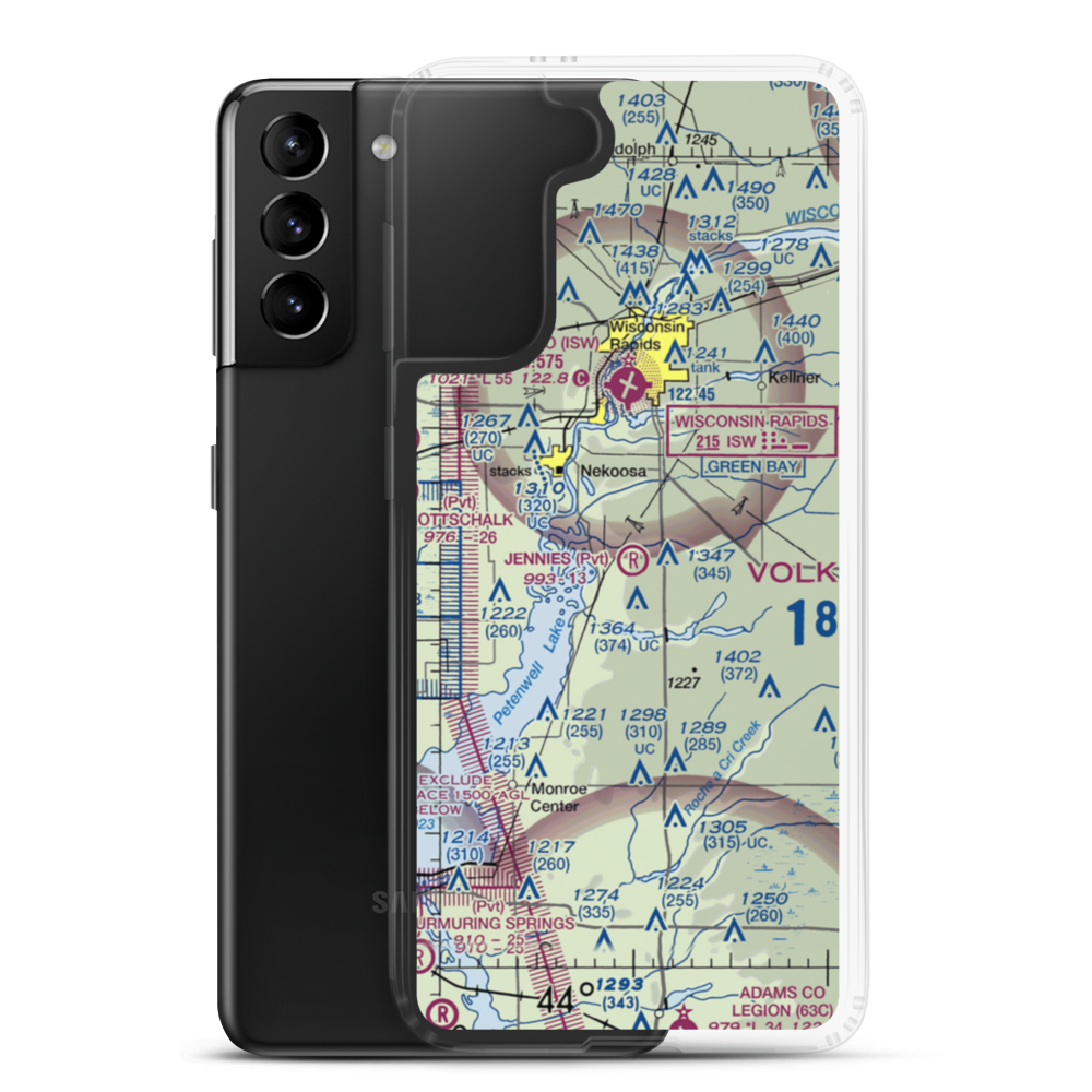 Jennie'S Field (WI13) VFR Sectional Samsung Case Samsung Galaxy S21 Plus model shown