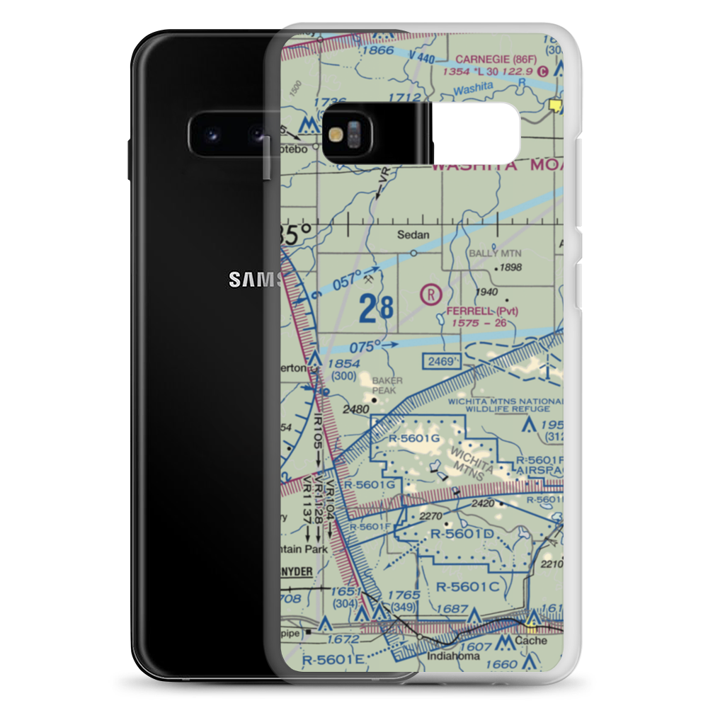 Jennings Ranch Airport (OL09) VFR Sectional Samsung Case Samsung Galaxy S10+ model shown