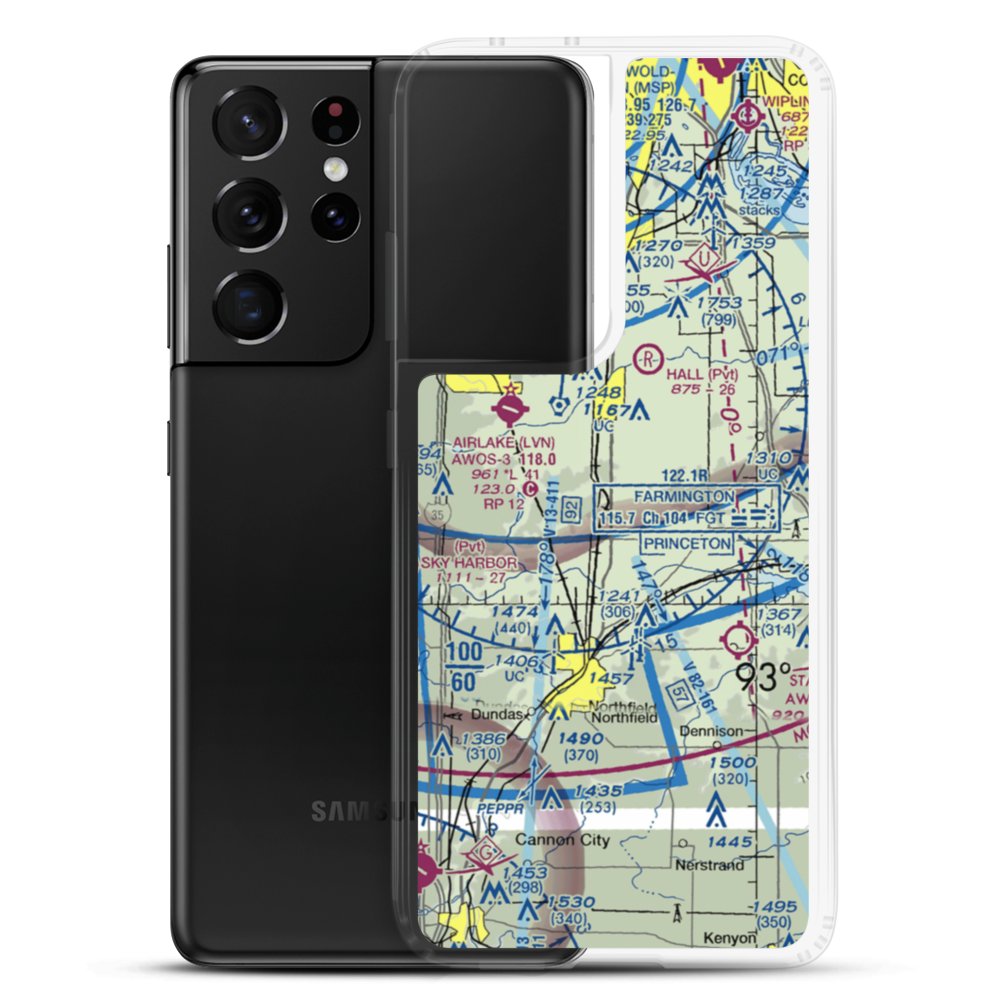 Jennrich Field (MN45) VFR Sectional Samsung Case Samsung Galaxy S21 Ultra model shown