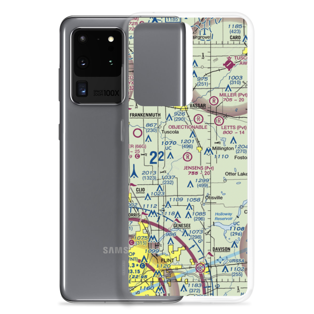 Jensen Field (6MI1) VFR Sectional Samsung Case Samsung Galaxy S20 Ultra model shown