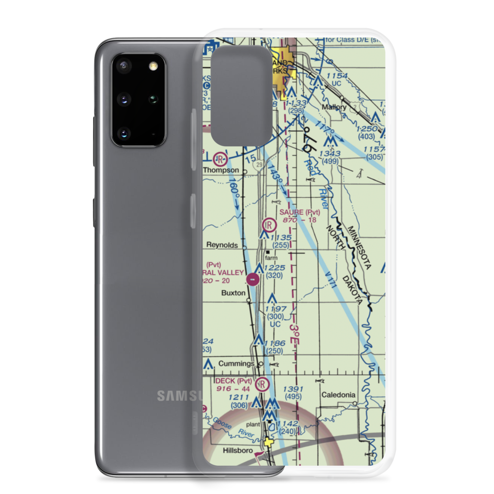Jenson Airport (NA01) VFR Sectional Samsung Case Samsung Galaxy S20 Plus model shown