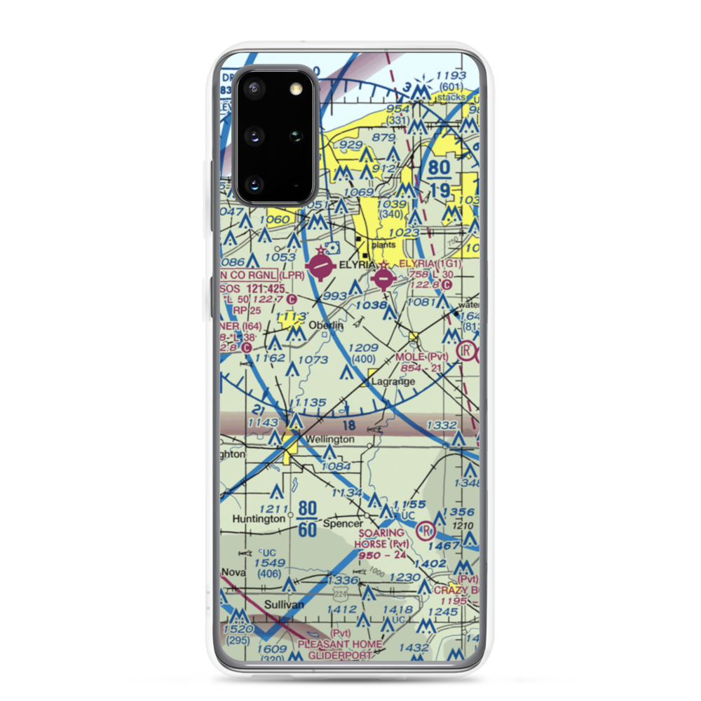 Jer-Mar Airpark (18OH) VFR Sectional Samsung Case Samsung Galaxy S20 Plus model shown
