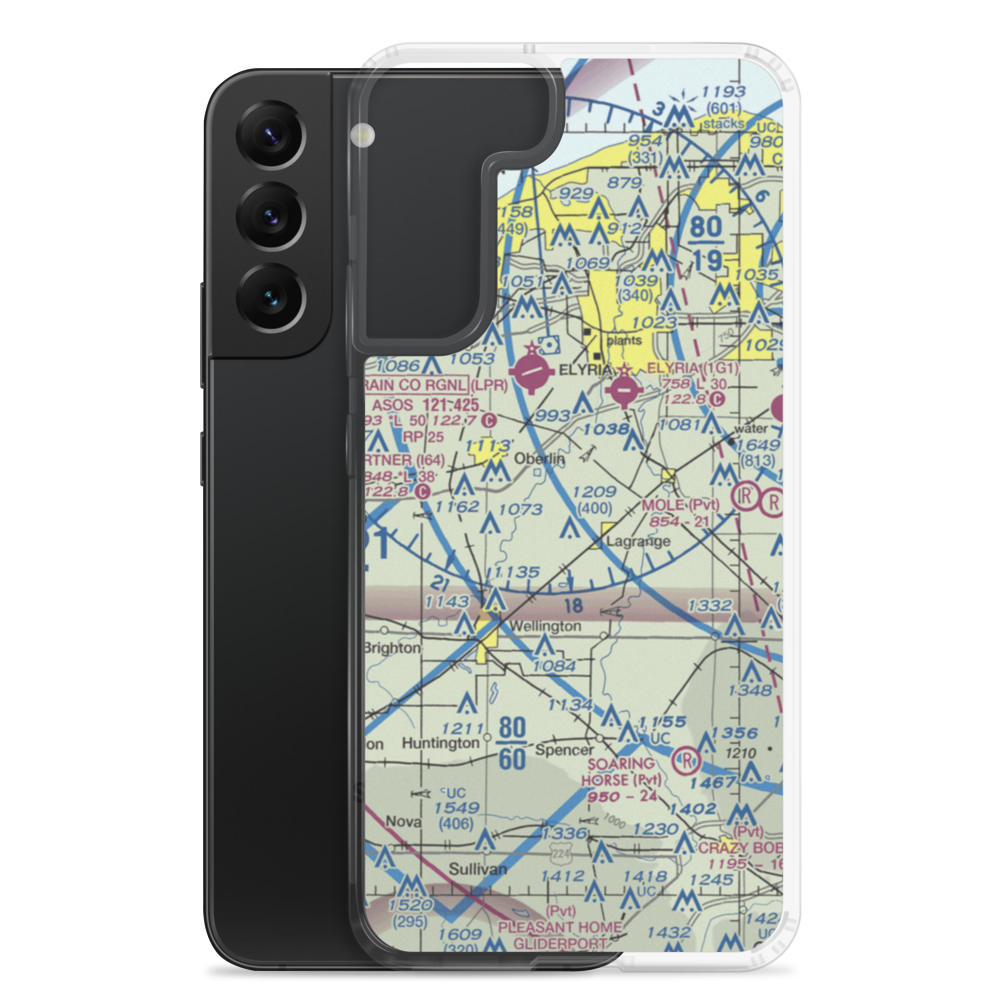 Jer-Mar Airpark (18OH) VFR Sectional Samsung Case Samsung Galaxy S22 Plus model shown