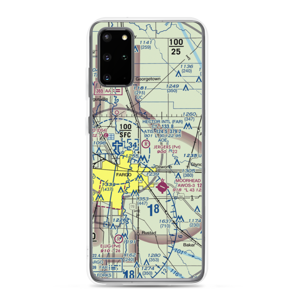 Jerger's Field (MN77) VFR Sectional Samsung Case Samsung Galaxy S20 Plus model shown