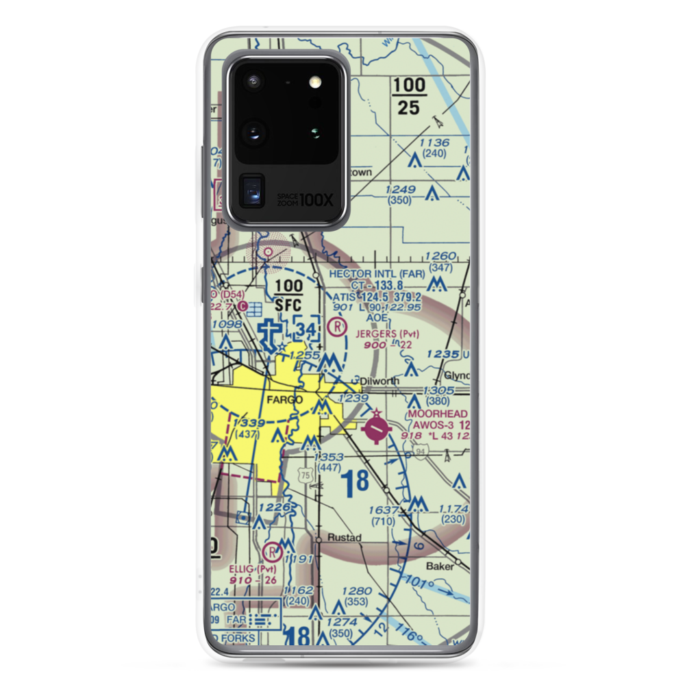 Jerger's Field (MN77) VFR Sectional Samsung Case Samsung Galaxy S20 Ultra model shown