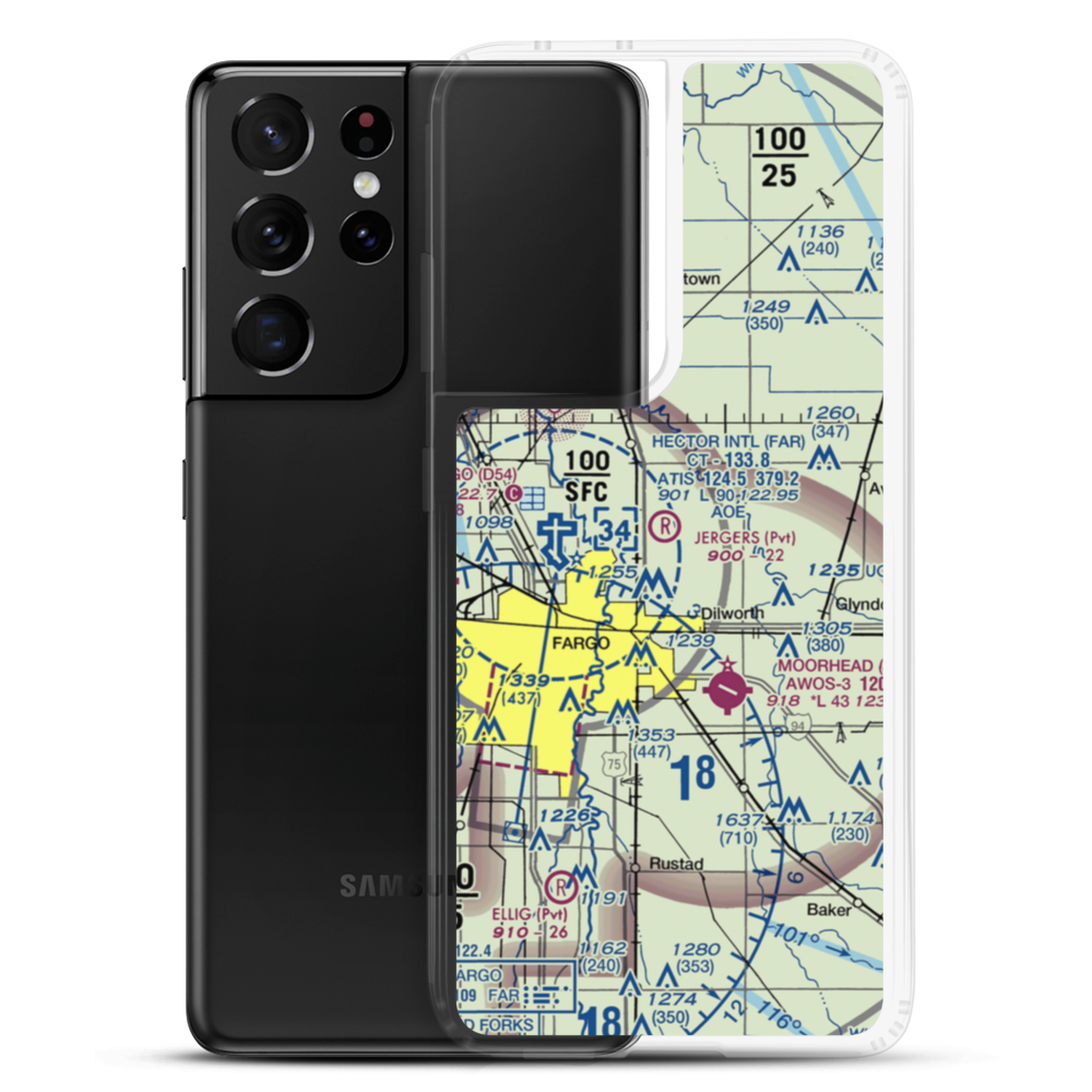 Jerger's Field (MN77) VFR Sectional Samsung Case Samsung Galaxy S21 Ultra model shown