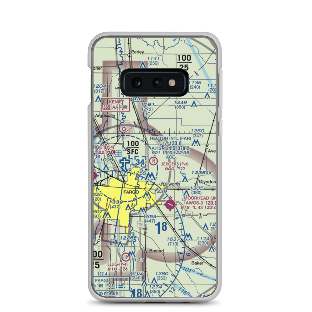 Jerger's Field (MN77) VFR Sectional Samsung Case Samsung Galaxy S10e model shown