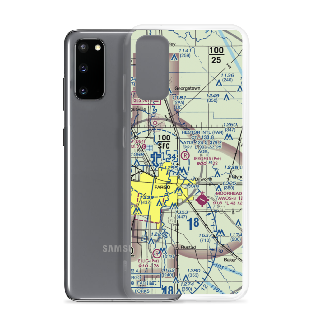 Jerger's Field (MN77) VFR Sectional Samsung Case Samsung Galaxy S20 model shown