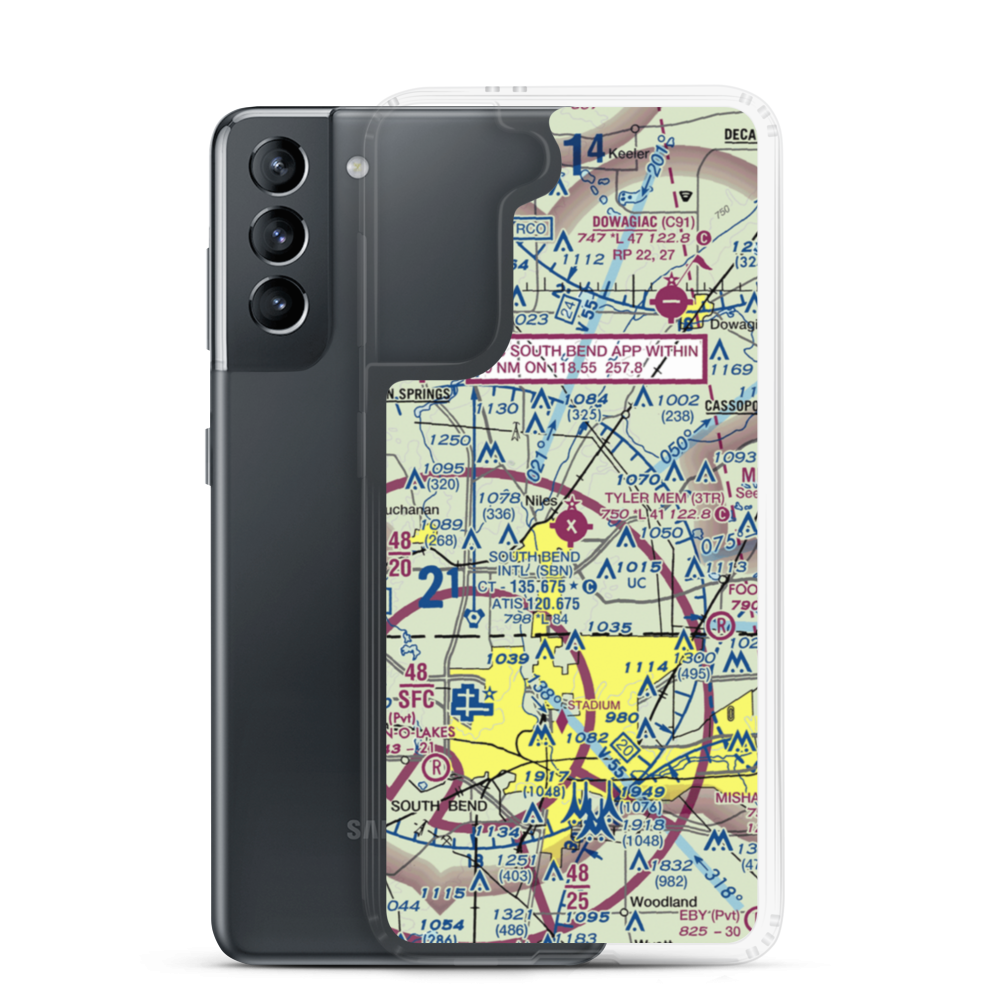 Jerry Tyler Memorial Airport (3TR) VFR Sectional Samsung Case Samsung Galaxy S21 model shown