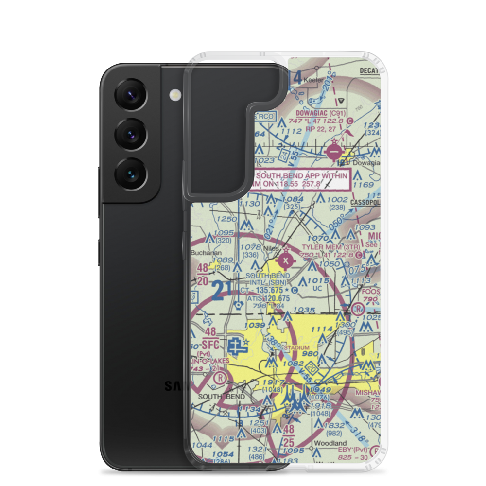 Jerry Tyler Memorial Airport (3TR) VFR Sectional Samsung Case Samsung Galaxy S22 model shown