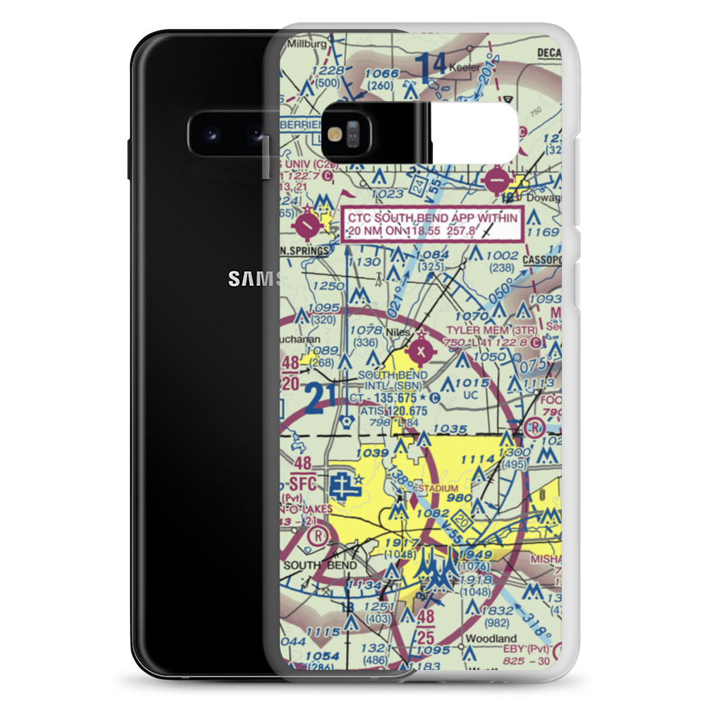Jerry Tyler Memorial Airport (3TR) VFR Sectional Samsung Case Samsung Galaxy S10+ model shown