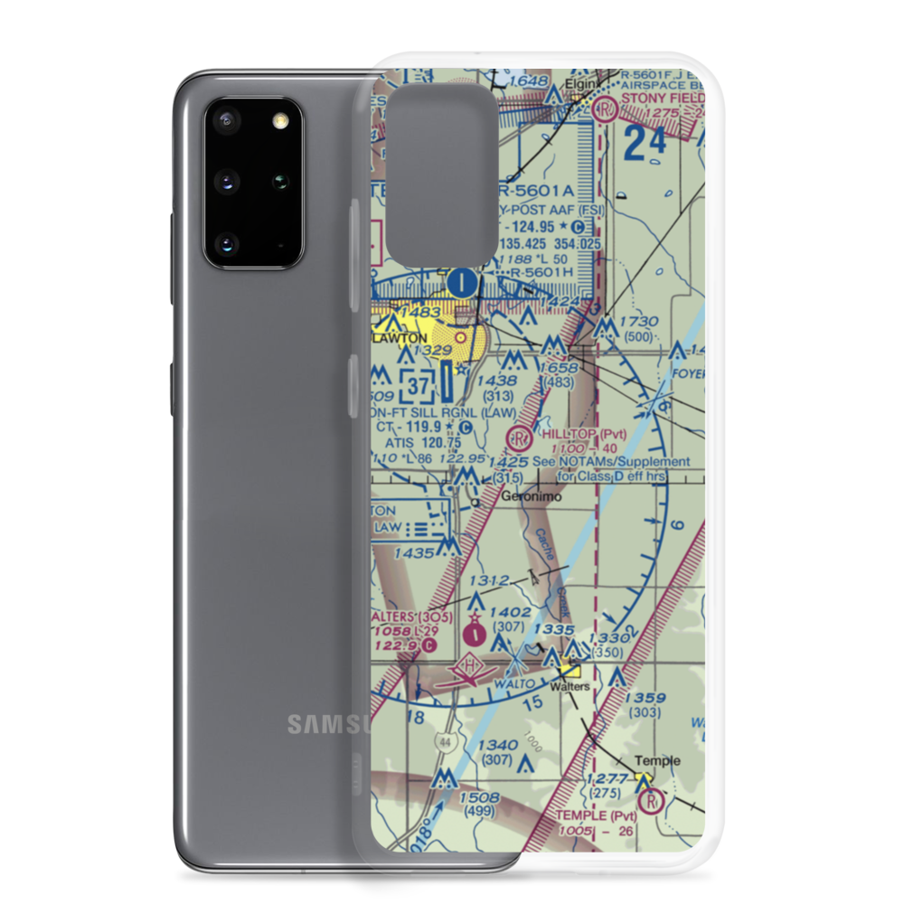 Jerry-Wright Airfield (4OL3) VFR Sectional Samsung Case Samsung Galaxy S20 Plus model shown