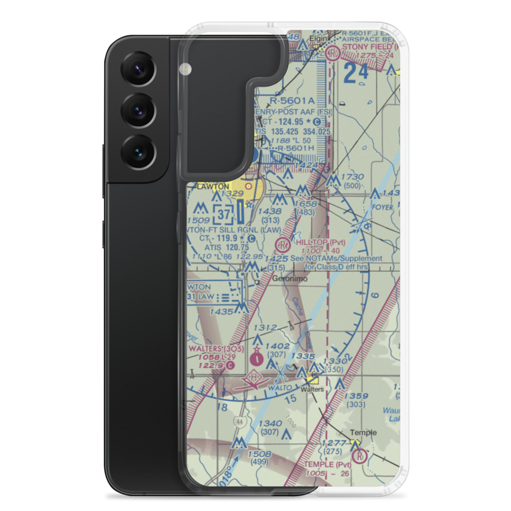 Jerry-Wright Airfield (4OL3) VFR Sectional Samsung Case Samsung Galaxy S22 Plus model shown