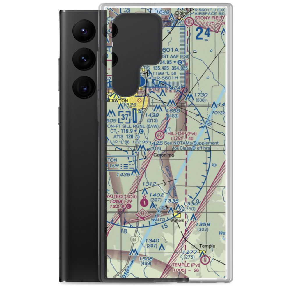 Jerry-Wright Airfield (4OL3) VFR Sectional Samsung Case Samsung Galaxy S22 Ultra model shown