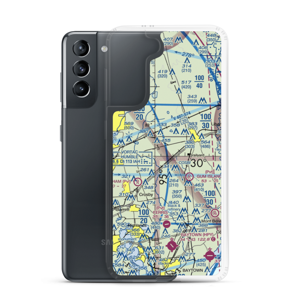 Jet Ag Inc Airport (TA07) VFR Sectional Samsung Case Samsung Galaxy S21 model shown