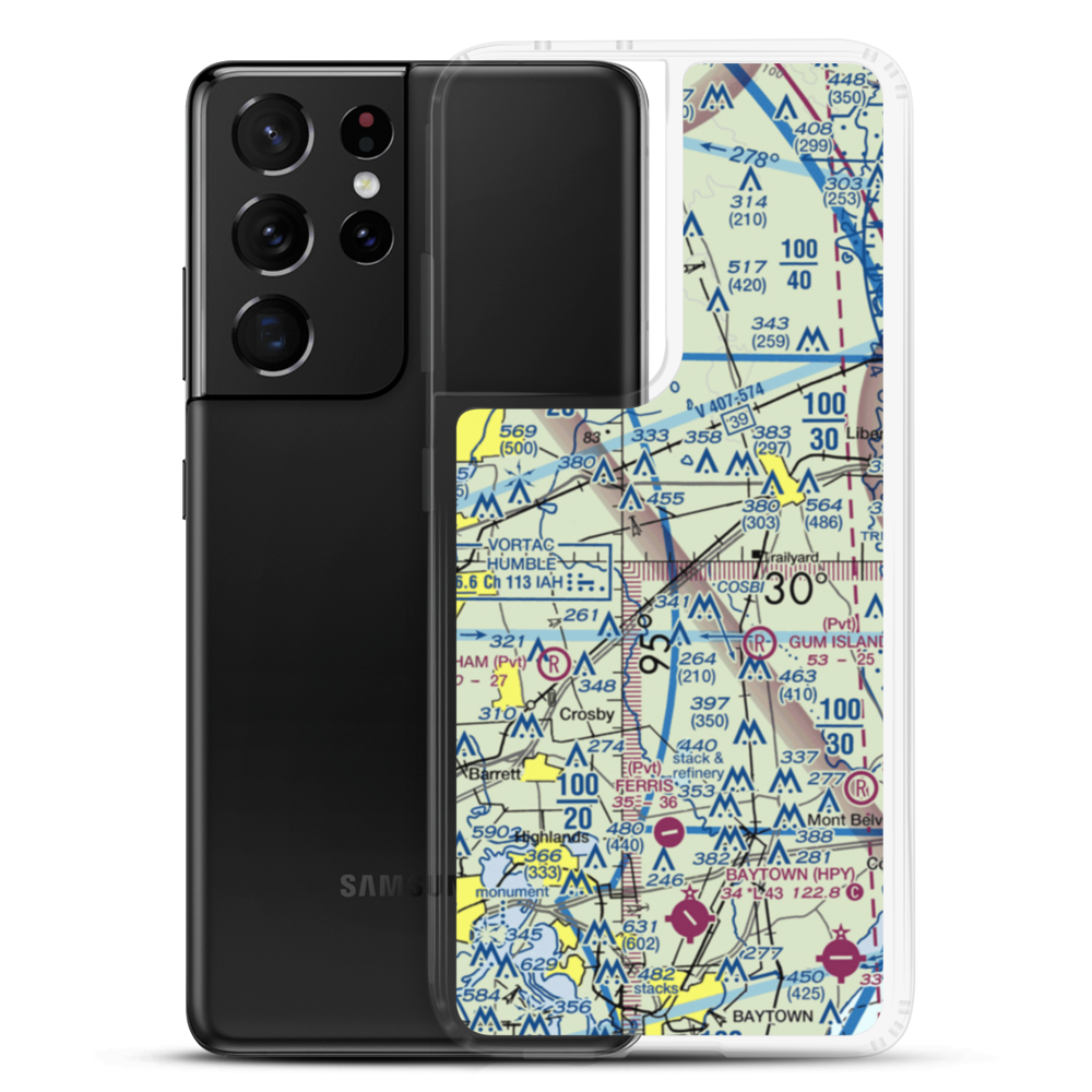 Jet Ag Inc Airport (TA07) VFR Sectional Samsung Case Samsung Galaxy S21 Ultra model shown