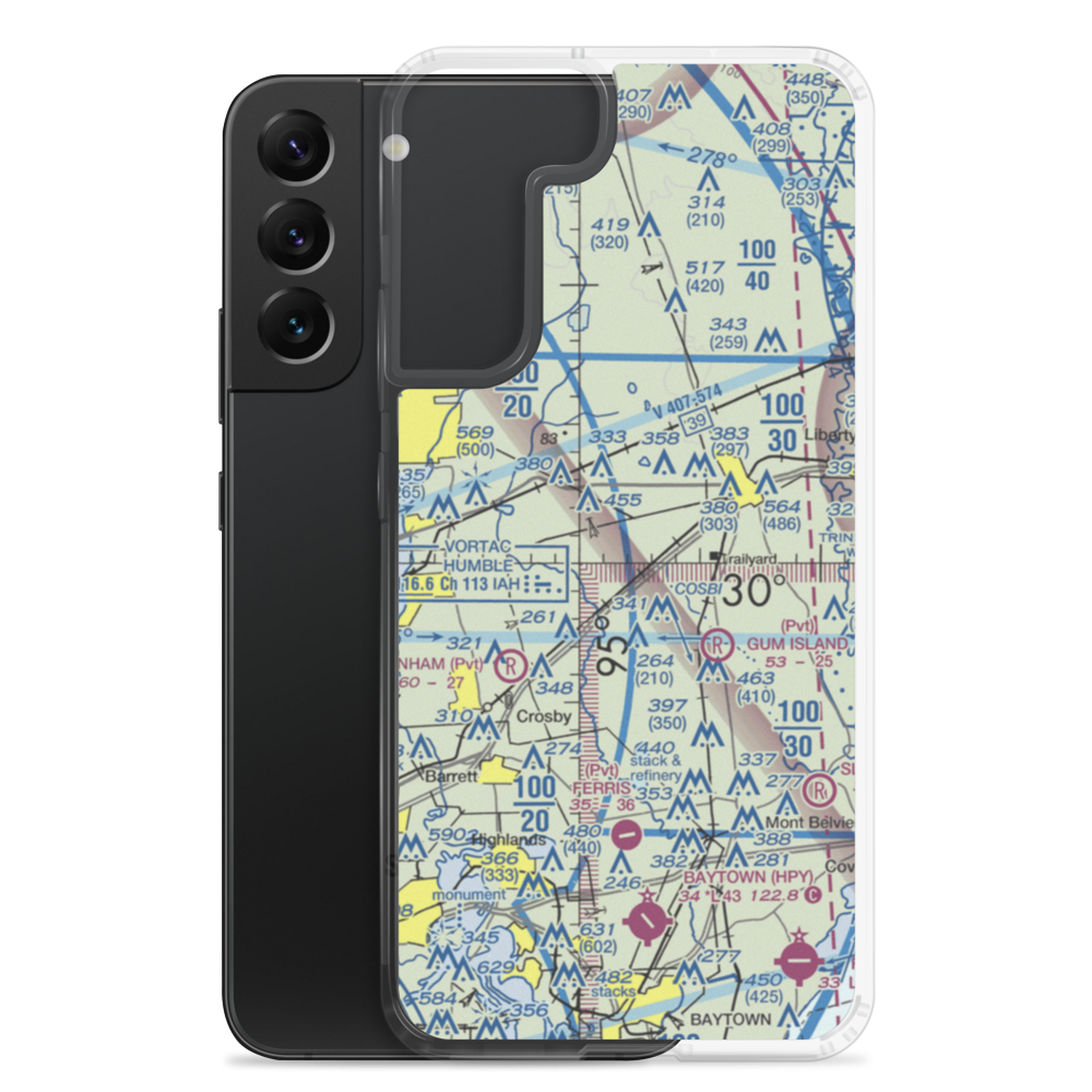 Jet Ag Inc Airport (TA07) VFR Sectional Samsung Case Samsung Galaxy S22 Plus model shown