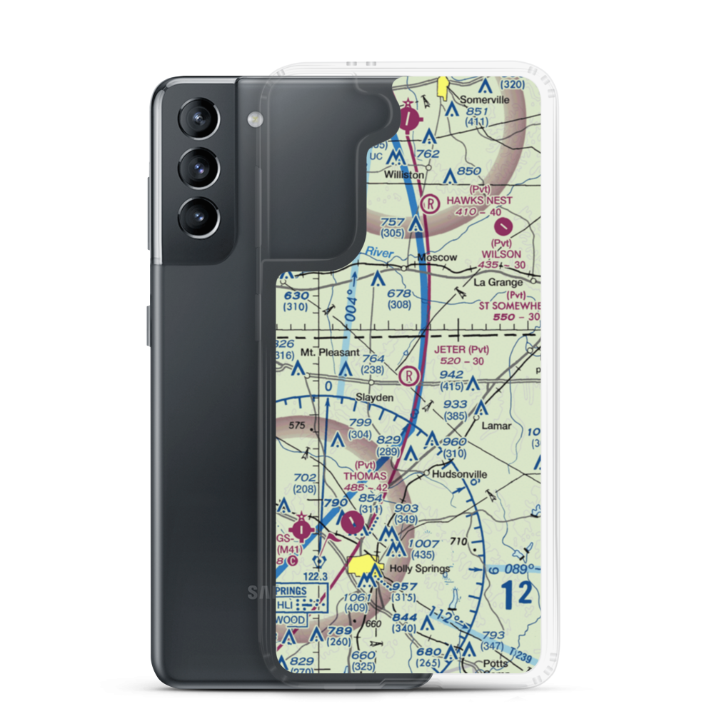 Jeter Field (4MS3) VFR Sectional Samsung Case Samsung Galaxy S21 model shown