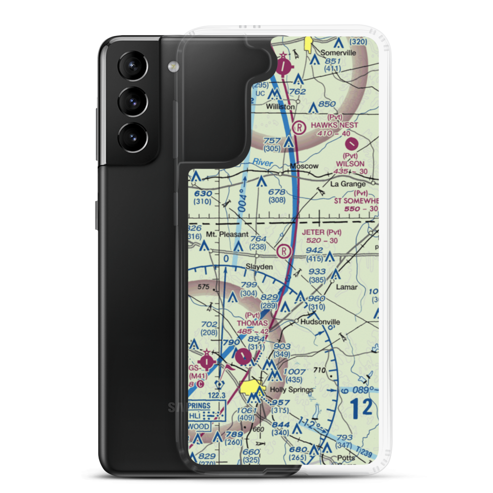 Jeter Field (4MS3) VFR Sectional Samsung Case Samsung Galaxy S21 Plus model shown