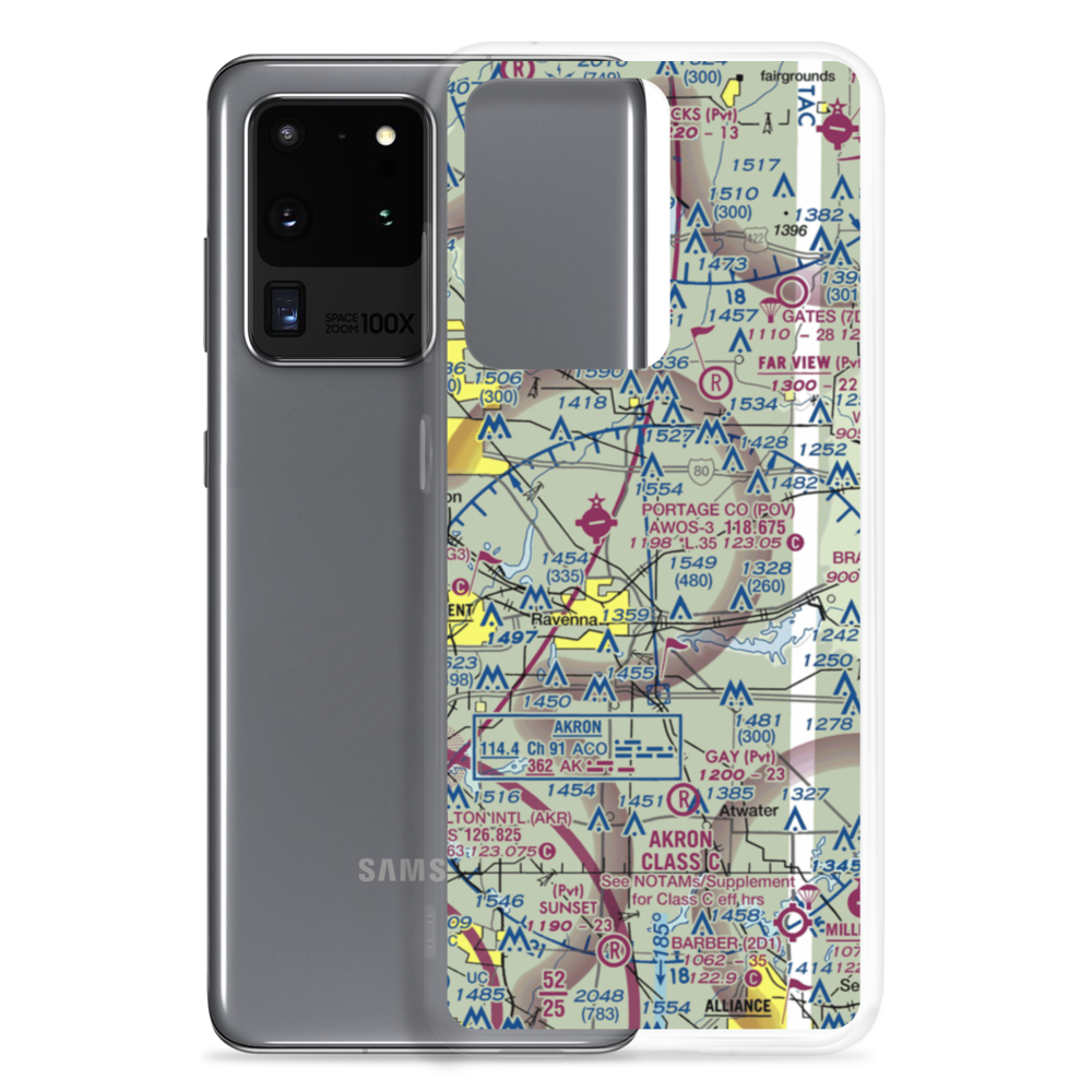 Jetway Airport (61OH) VFR Sectional Samsung Case Samsung Galaxy S20 Ultra model shown