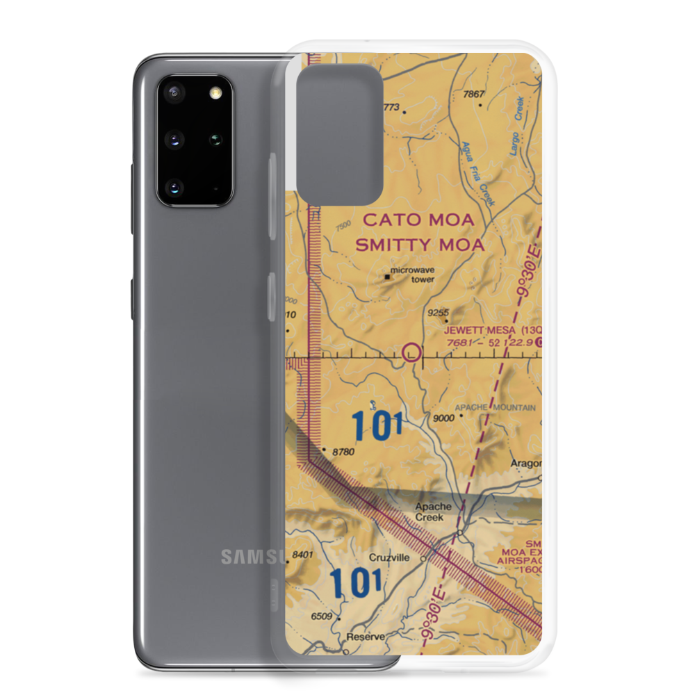 Jewett Mesa Airport (13Q) VFR Sectional Samsung Case Samsung Galaxy S20 Plus model shown
