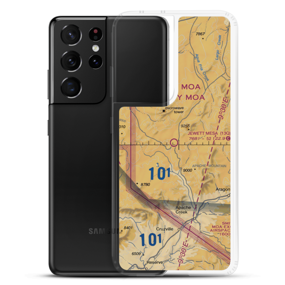 Jewett Mesa Airport (13Q) VFR Sectional Samsung Case Samsung Galaxy S21 Ultra model shown
