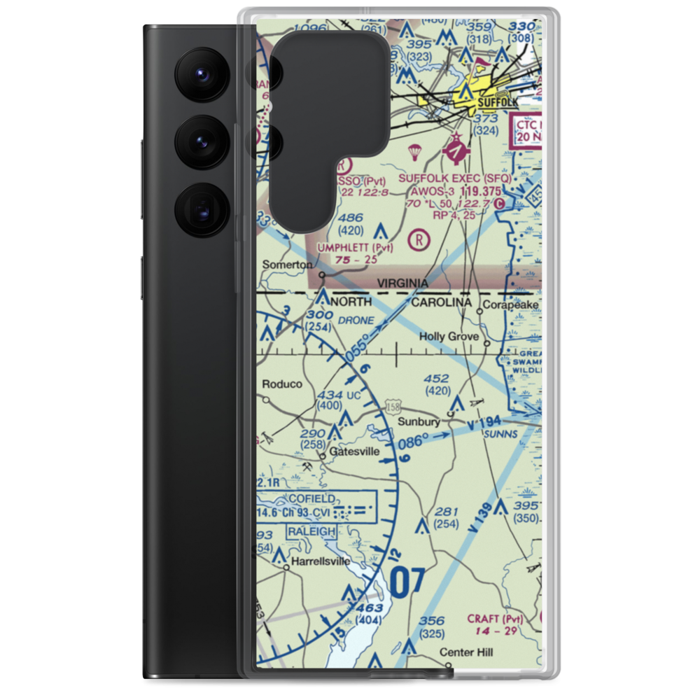 Jiles Field (9NC4) VFR Sectional Samsung Case Samsung Galaxy S22 Ultra model shown