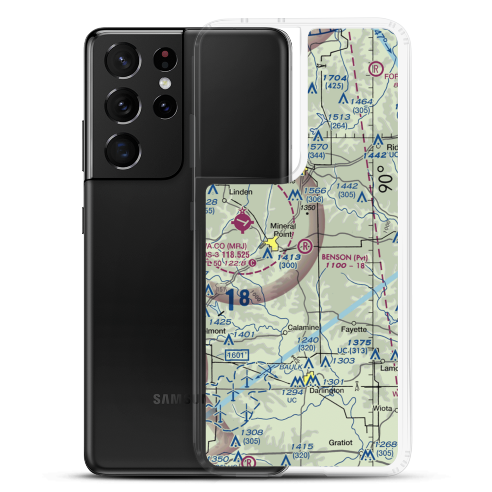 Jim Benson Field (WI16) VFR Sectional Samsung Case Samsung Galaxy S21 Ultra model shown
