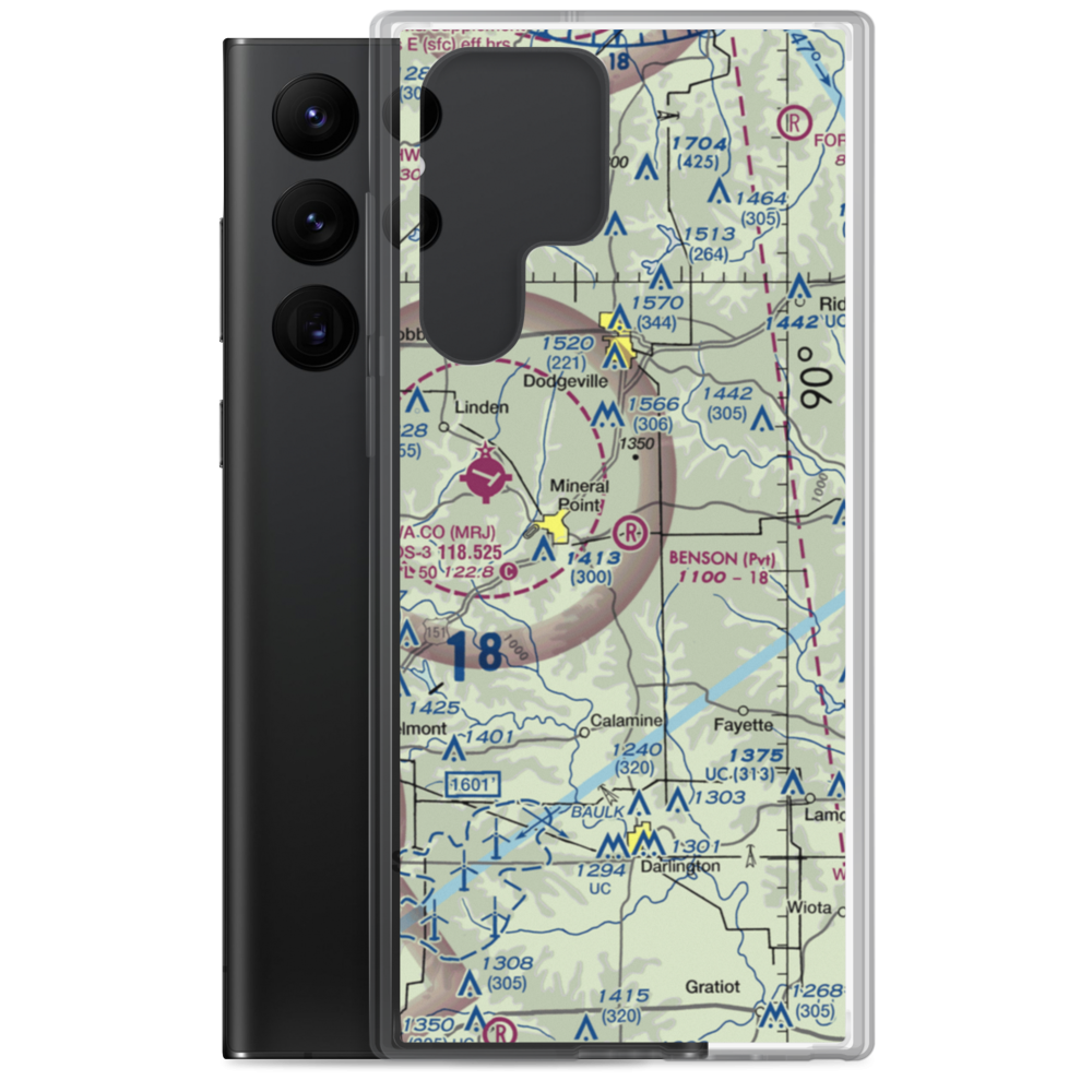 Jim Benson Field (WI16) VFR Sectional Samsung Case Samsung Galaxy S22 Ultra model shown