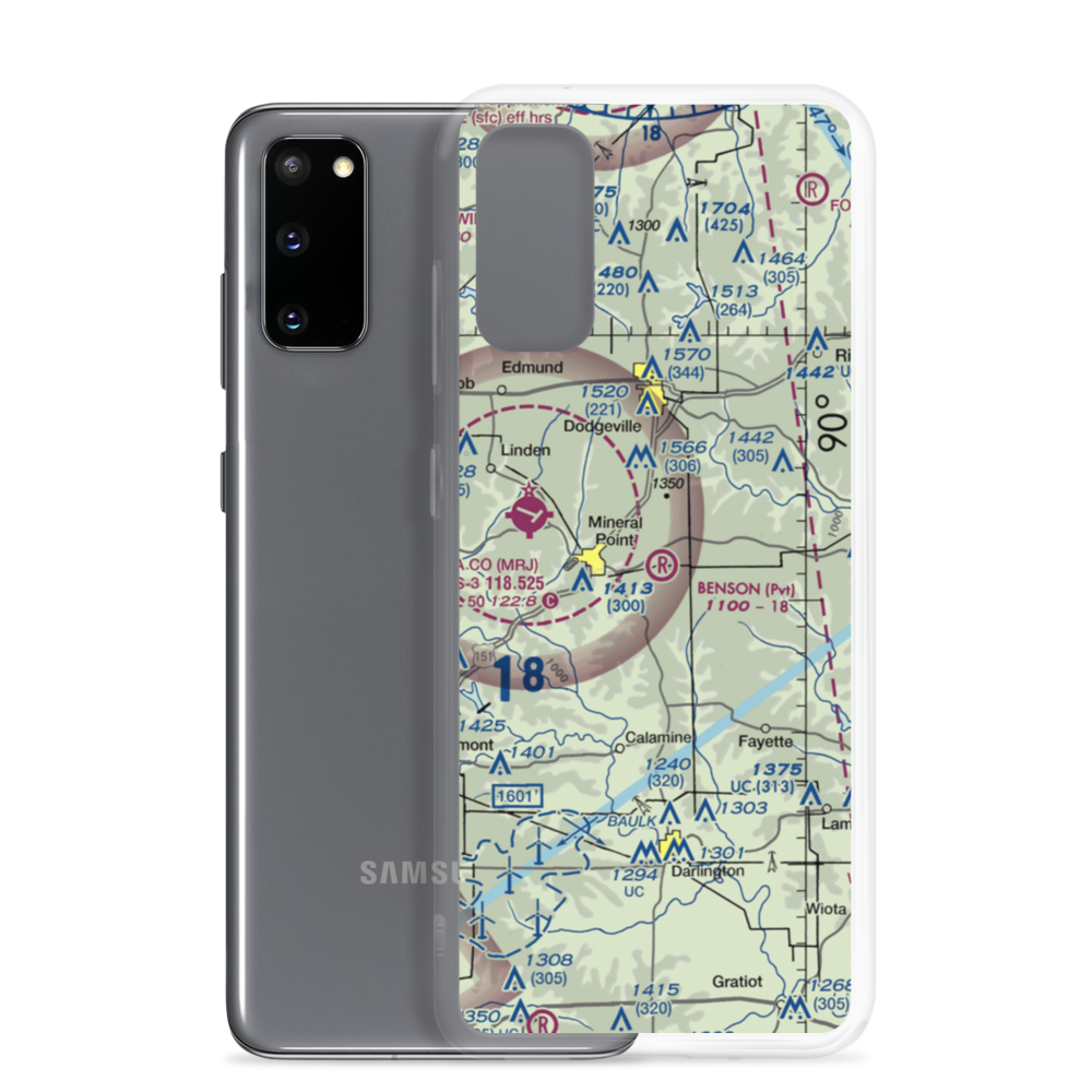 Jim Benson Field (WI16) VFR Sectional Samsung Case Samsung Galaxy S20 model shown
