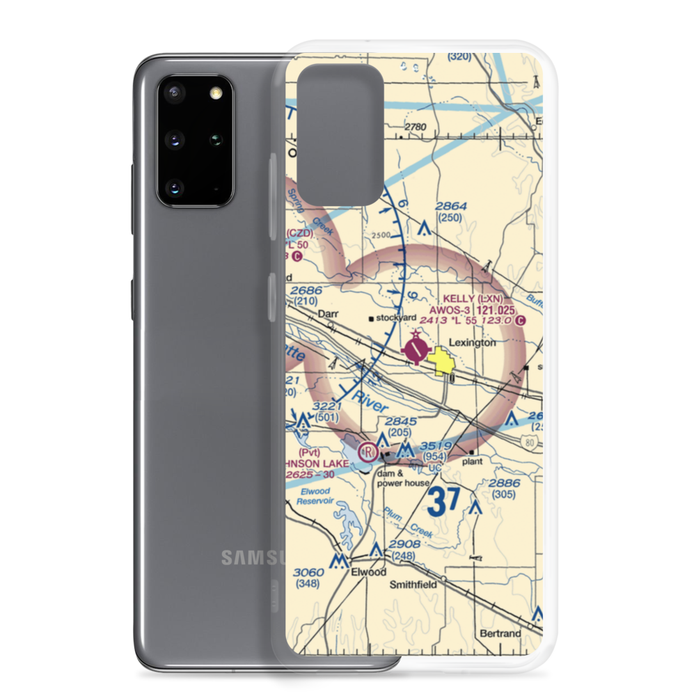 Jim Kelly Field (LXN) VFR Sectional Samsung Case Samsung Galaxy S20 Plus model shown