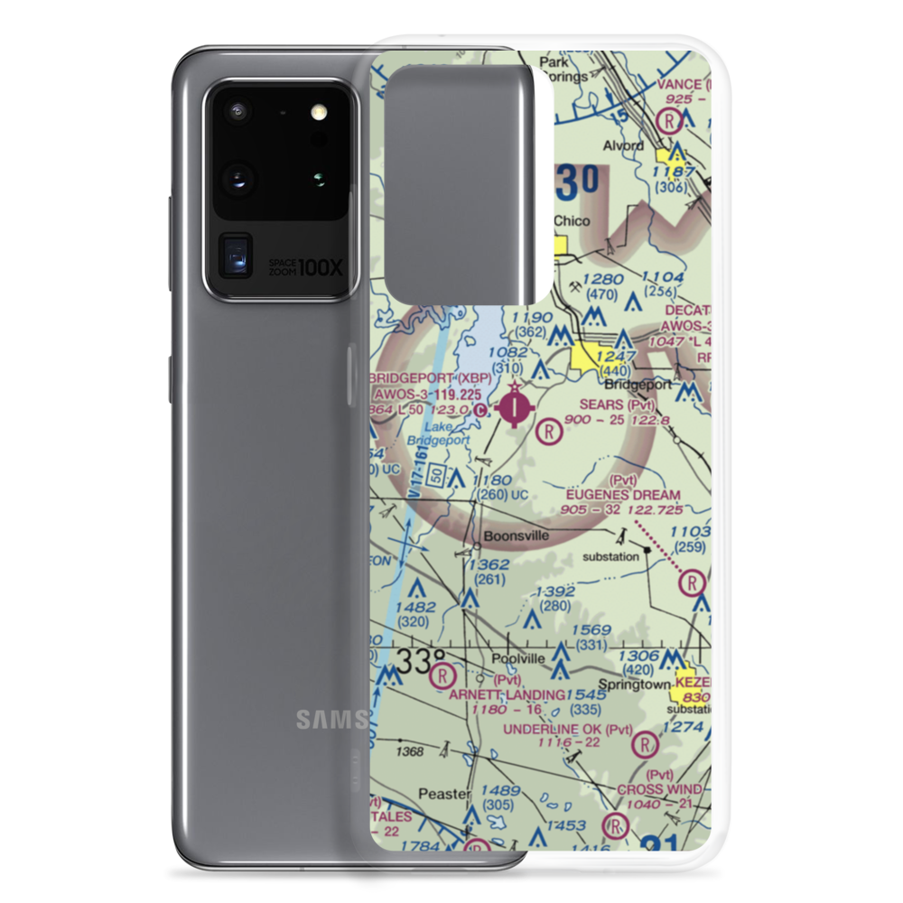 Jim Sears Airport (3TA7) VFR Sectional Samsung Case Samsung Galaxy S20 Ultra model shown
