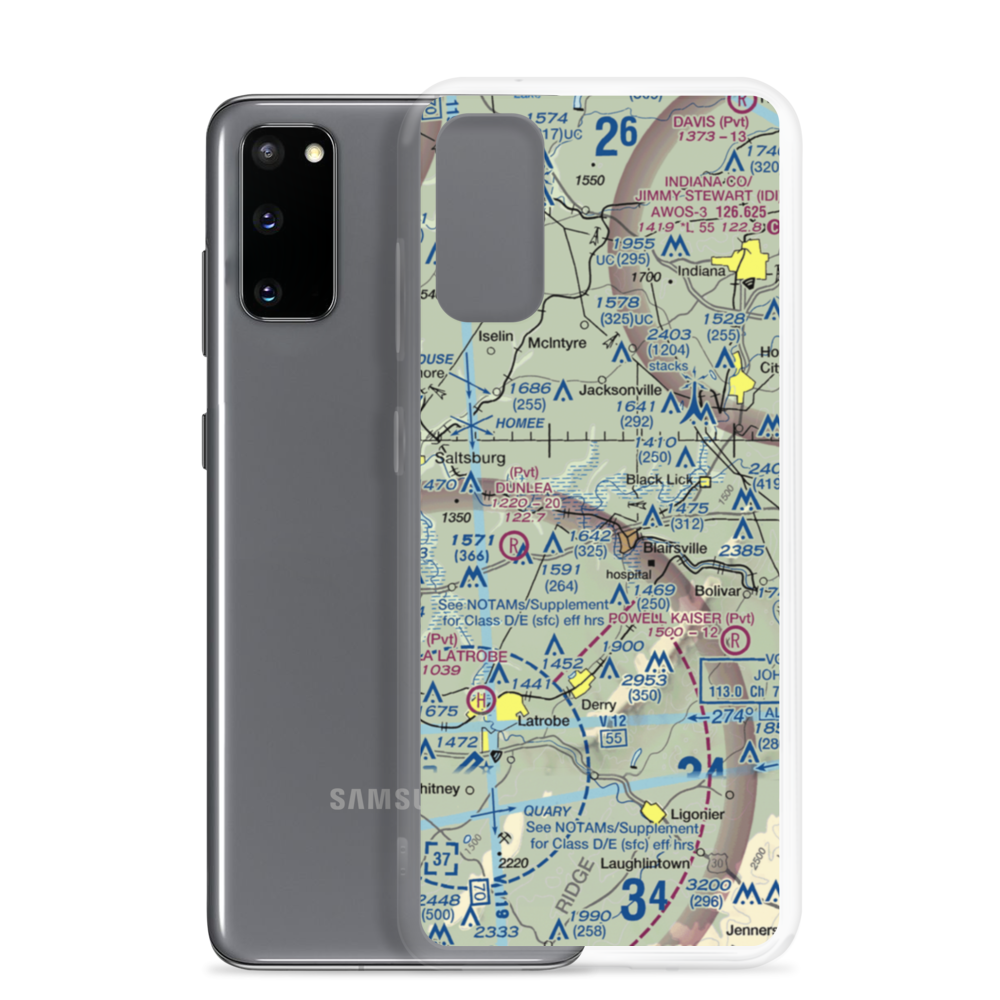 Jim Shearer South Airport (BSI) VFR Sectional Samsung Case Samsung Galaxy S20 model shown