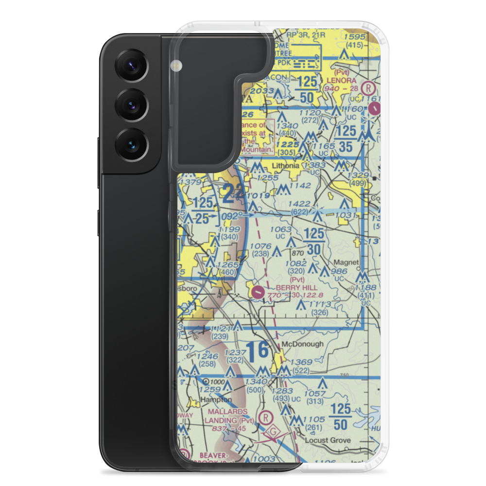 Jim's Private Airport (US-0086) VFR Sectional Samsung Case Samsung Galaxy S22 Plus model shown