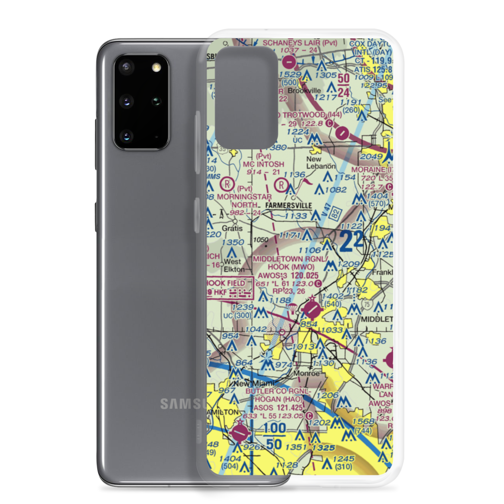 Jims Airport (OH63) VFR Sectional Samsung Case Samsung Galaxy S20 Plus model shown