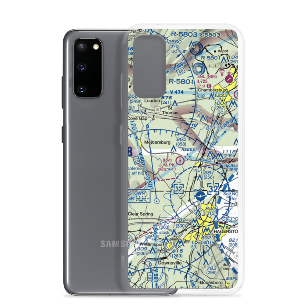 JJ & PK Airport (PA08) VFR Sectional Samsung Case Samsung Galaxy S20 model shown