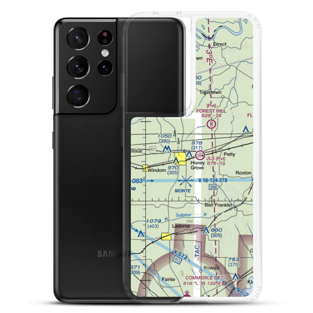 JLS Farms Airport (02XA) VFR Sectional Samsung Case Samsung Galaxy S21 Ultra model shown