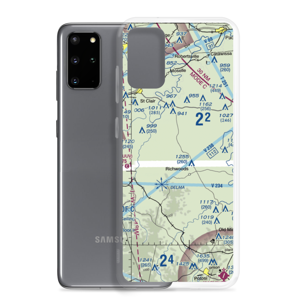 Joan Lake Airport (8MO4) VFR Sectional Samsung Case Samsung Galaxy S20 Plus model shown