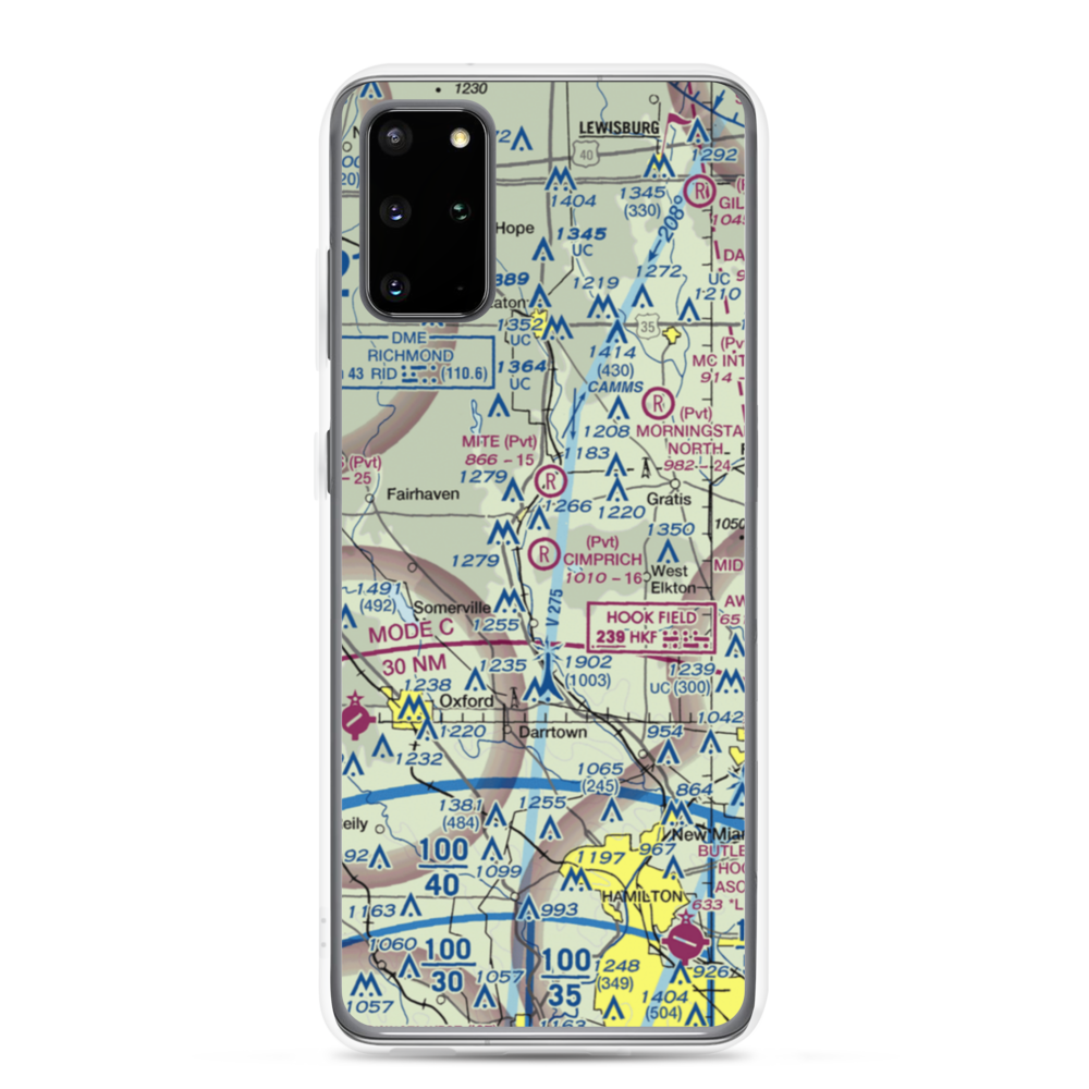 Joe Cimprich Airport (90OI) VFR Sectional Samsung Case Samsung Galaxy S20 Plus model shown