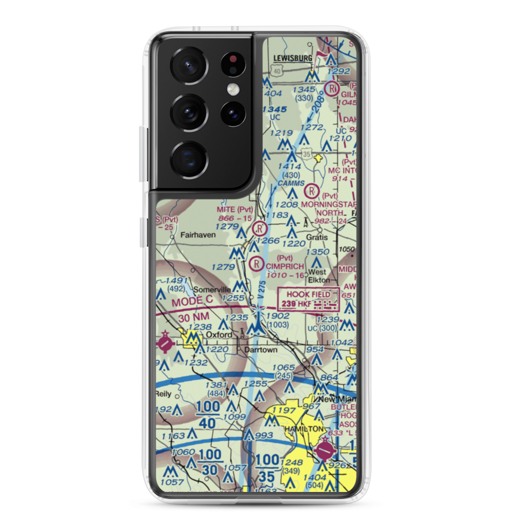 Joe Cimprich Airport (90OI) VFR Sectional Samsung Case Samsung Galaxy S21 Ultra model shown