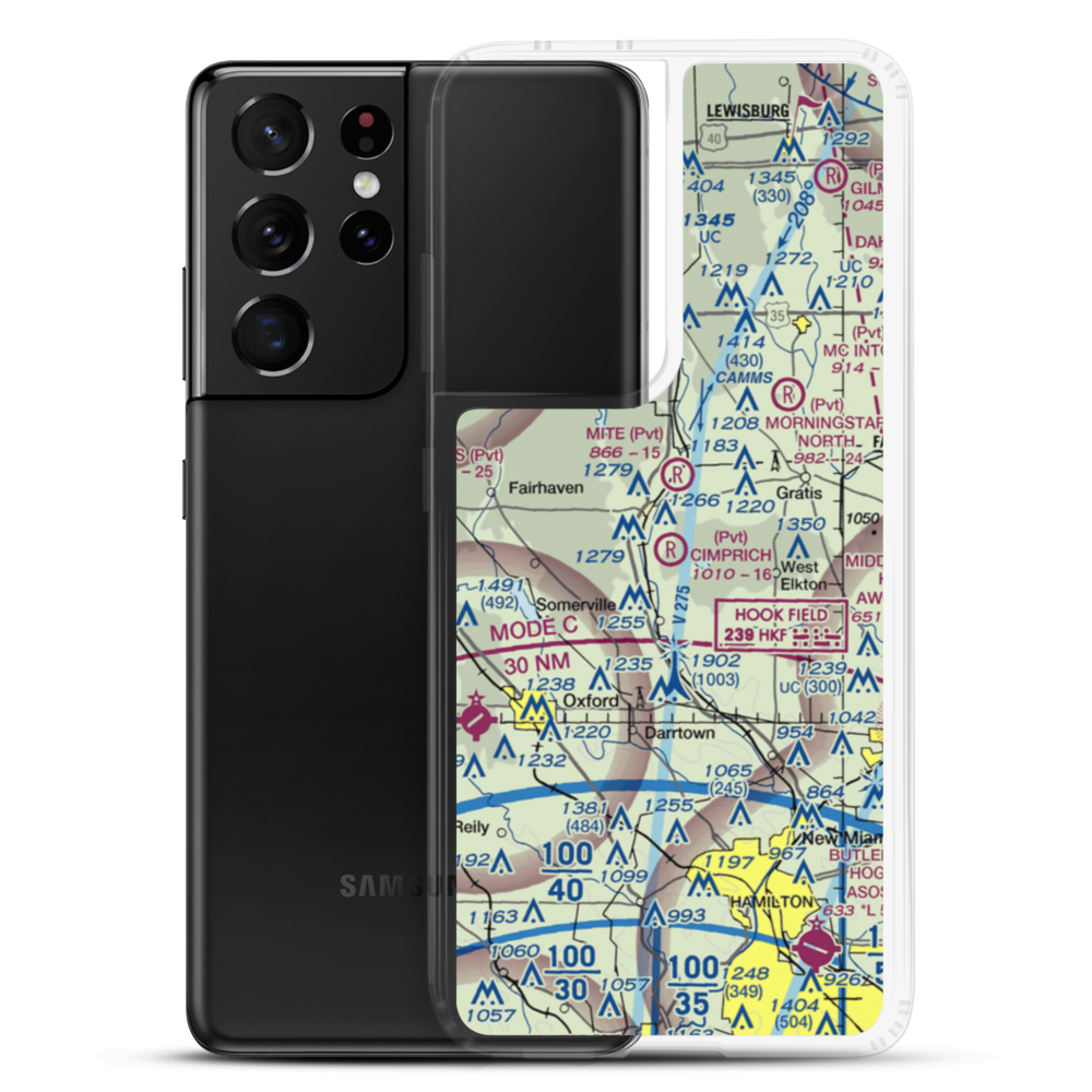 Joe Cimprich Airport (90OI) VFR Sectional Samsung Case Samsung Galaxy S21 Ultra model shown