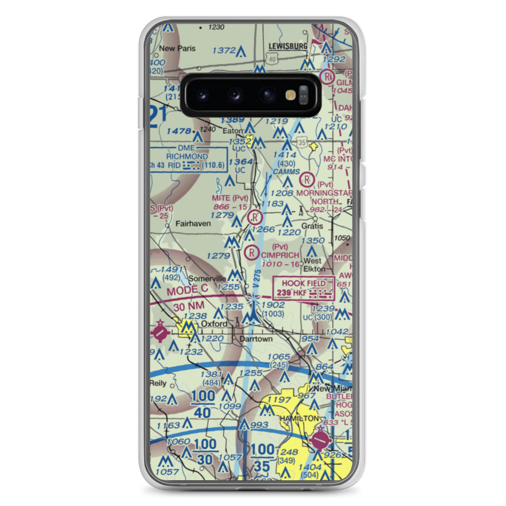 Joe Cimprich Airport (90OI) VFR Sectional Samsung Case Samsung Galaxy S10+ model shown