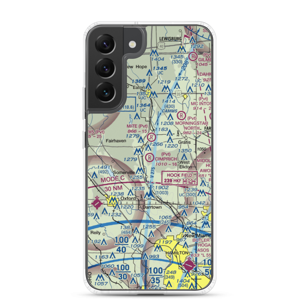 Joe Cimprich Airport (90OI) VFR Sectional Samsung Case Samsung Galaxy S22 Plus model shown