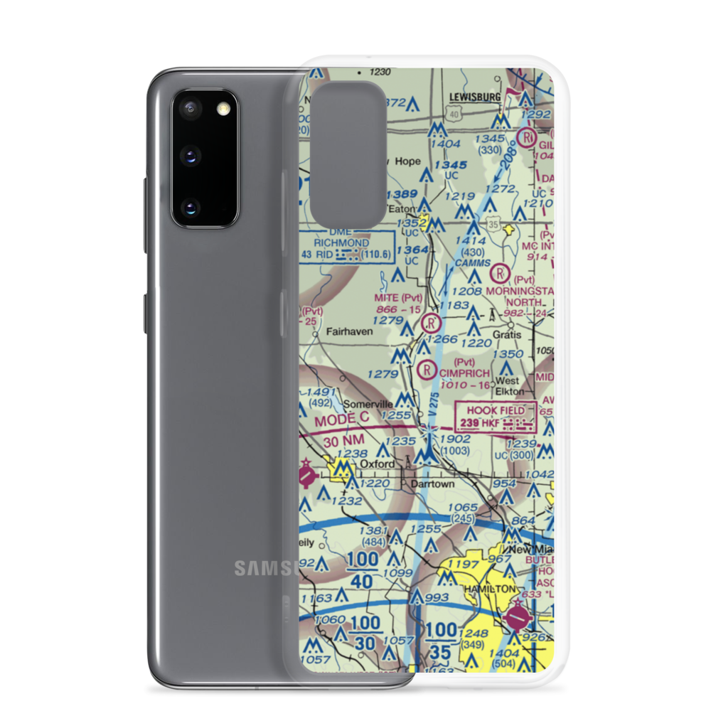 Joe Cimprich Airport (90OI) VFR Sectional Samsung Case Samsung Galaxy S20 model shown