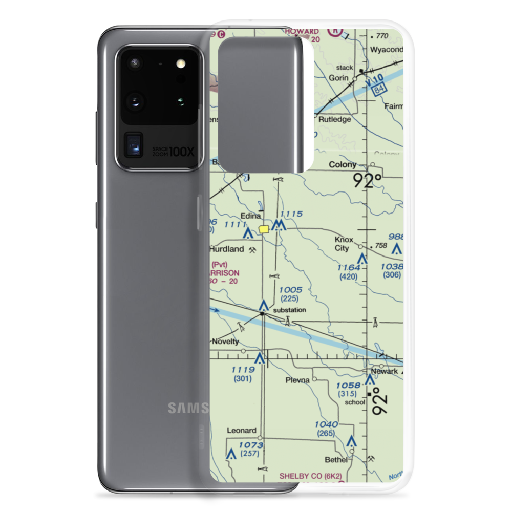 Joe D Lewis Airport (0MO5) VFR Sectional Samsung Case Samsung Galaxy S20 Ultra model shown