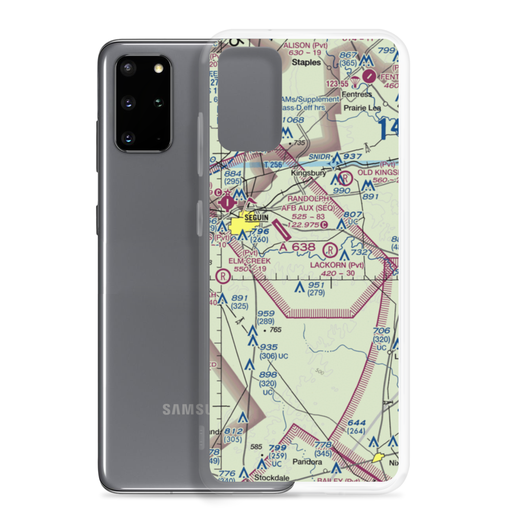 Joe Fleming Field (US-0046) VFR Sectional Samsung Case Samsung Galaxy S20 Plus model shown