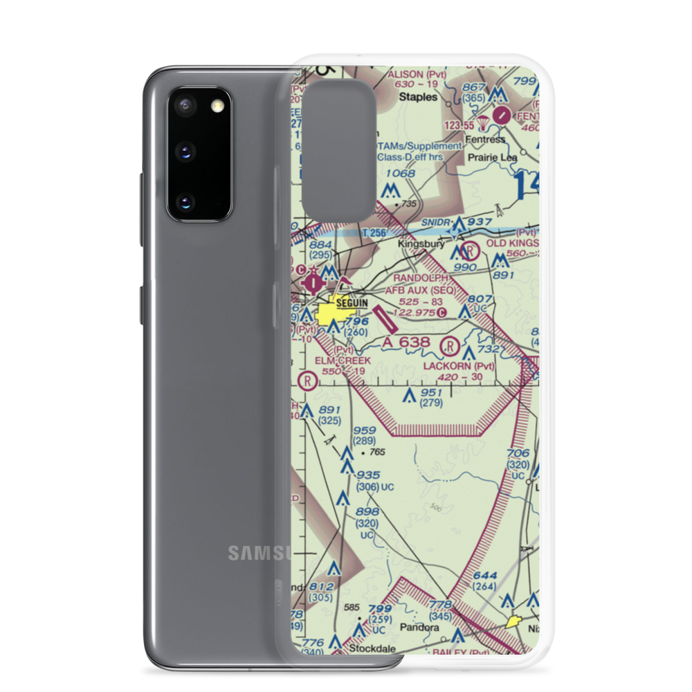 Joe Fleming Field (US-0046) VFR Sectional Samsung Case Samsung Galaxy S20 model shown