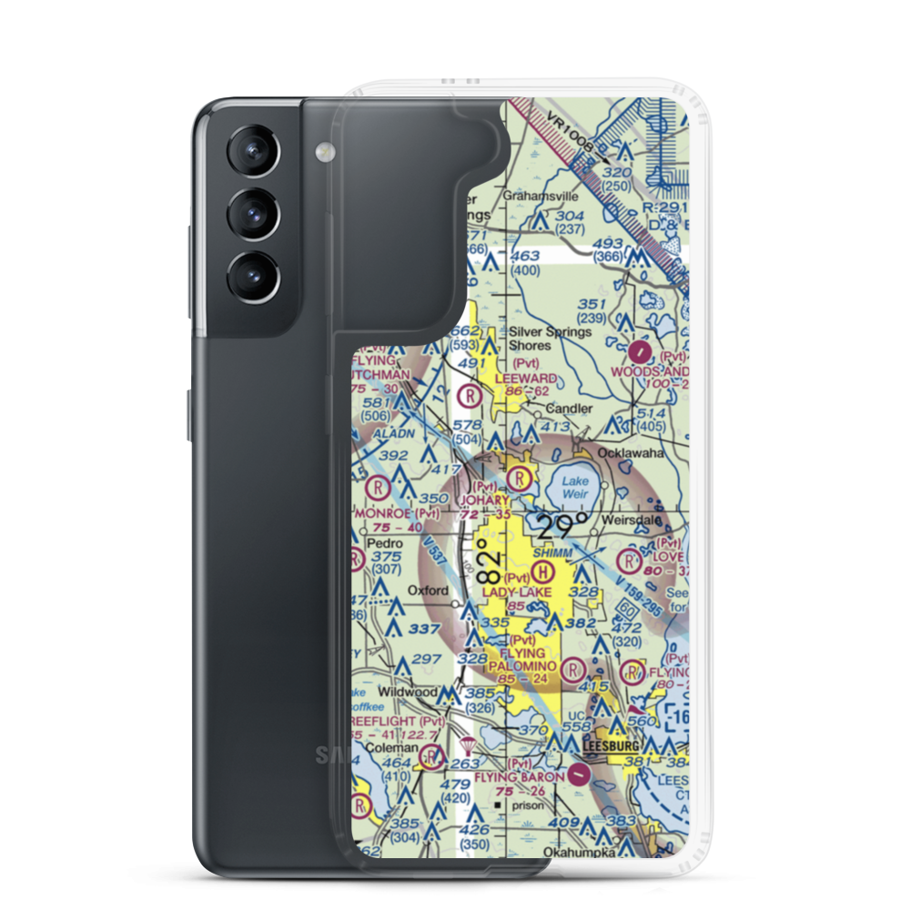 Johary Airport (FL58) VFR Sectional Samsung Case Samsung Galaxy S21 model shown