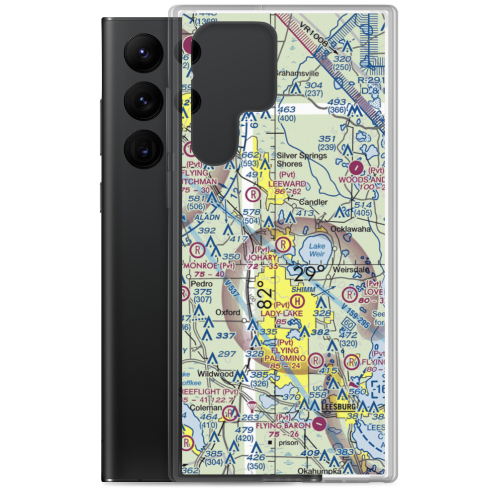 Johary Airport (FL58) VFR Sectional Samsung Case Samsung Galaxy S22 Ultra model shown