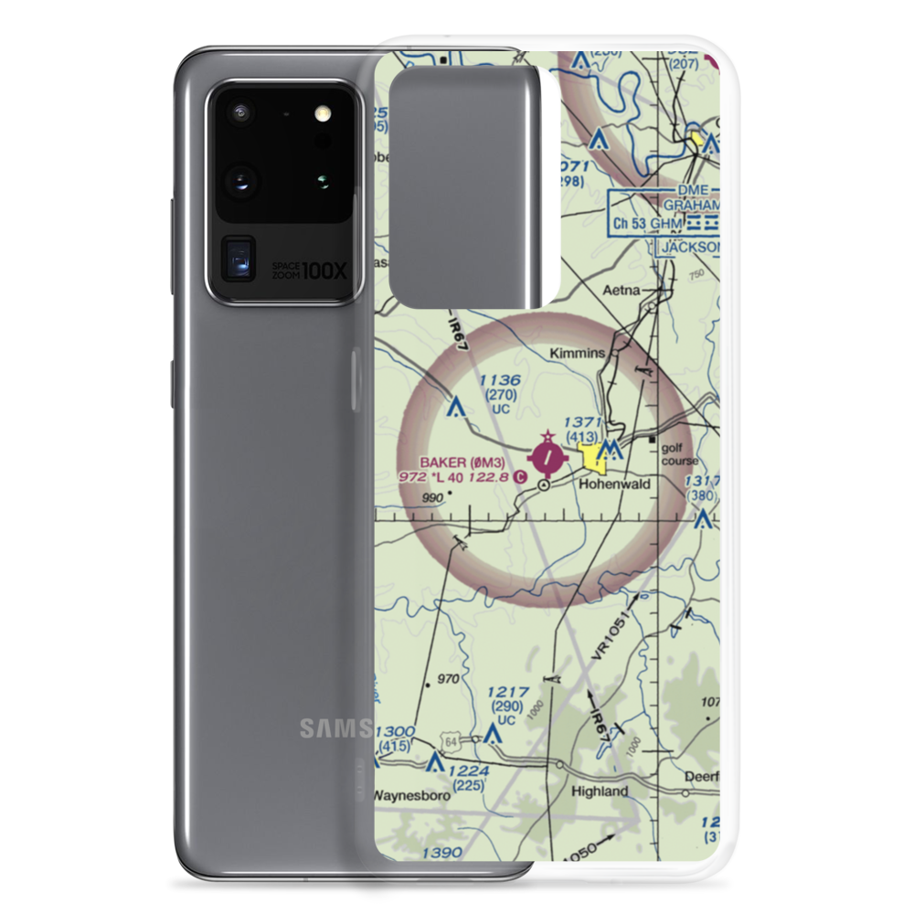John A Baker Field (0M3) VFR Sectional Samsung Case Samsung Galaxy S20 Ultra model shown